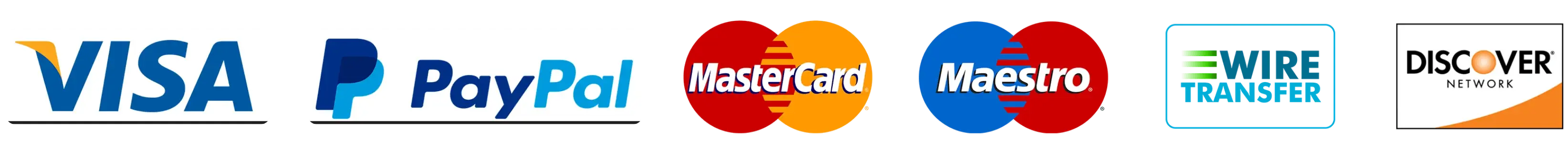 Accepted payment methods